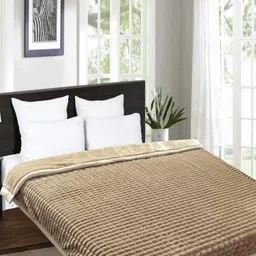 Signature Beige Heavy Winter 550 GSM Double Bed Blanket-picture-41