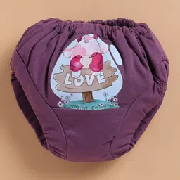 Unfab Infants Girls Pack Of 3 Assorted Printed Pure Cotton Basic Briefs CGGP001-03 image 2