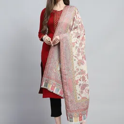 Monte Carlo Floral Woven Design Shawl-image-61