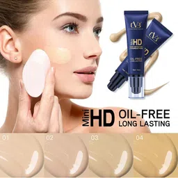 CVB Mini High Definition Oil Free Foundation - 15 ml - White Ivory 01 image 5