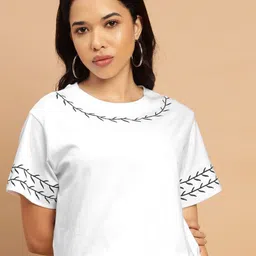 Sands of India Women Slim Fit T-shirt-picture-19