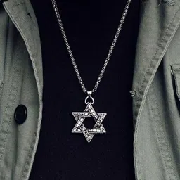 J.S ENTERPRISES Star Shaped Pendants with Chains image 1