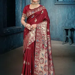 KCPC BANDHANI Woven Design Lightweight Saree-image-17