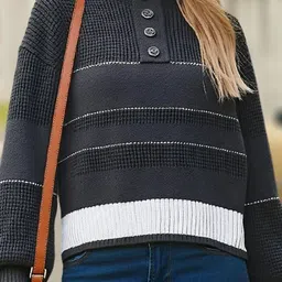 Mast & Harbour Women Striped Pullover image 3