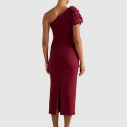 Forever New Puff Sleeve Bodycon Midi Dress image 3