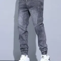 StyleCast x Revolte Men Relaxed Fit Light Fade Jeans image 3
