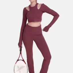 Wearjukebox Cold-Shoulder Crop Top image 5