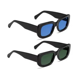 Arzonai Unisex Set Of 2 Square Sunglasses with UV Protected Lens COMBO-2801-picture-21