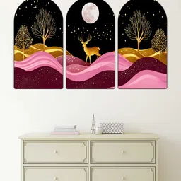 Livin'luxe Black MDF Other Wall Paintings-picture-26