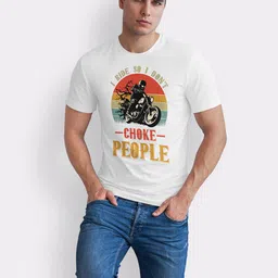 Seekbuylove Graphic Printed Short Sleeves Bio Finish Cotton T-shirt image 2