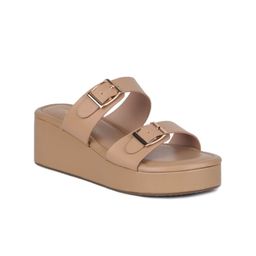 Shezone Buckle Design Wedges Sandals-picture-10