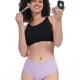 ORLIZEA Pack of 2 Women High-Rise Cotton Blend Hipster Briefs image 4