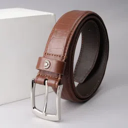 Louis Philippe Men Textured Leather Belt-picture-36