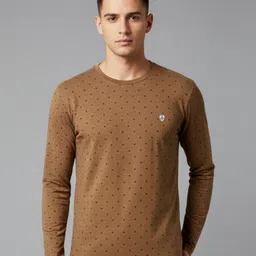 SANDPIPER Men Geometric Printed Round Neck Cotton T-shirt-picture-23