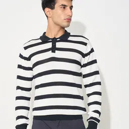 Peregrine by Pantaloons Men Striped Pullover-picture-41