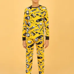 Ninos Dreams Boys Printed Night suit-image-55
