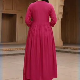 Philauri Women Embroidered Panelled Sequinned Kurta with Trousers & Dupatta image 5