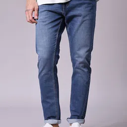 V-Mart Men Regular Fit Mid-Rise Light Fade Jeans-picture-13