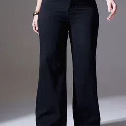 Miss Chase A+ Women Wide Leg High-Rise Heavy Fade Stretchable Jeans-picture-36