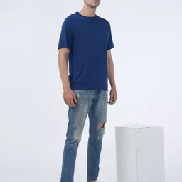 masculino latino plus Masculino Latino Short Sleeves Bio Finish Pockets Detail Cotton T-Shirt image 3