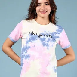 V-Mart Women Raw Edge T-shirt-image-32