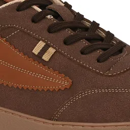 Roadster Men Suede Pointed Toe Lightweight Lace-Ups Sneakers image 5