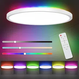 elephantboat RGB Dimmable Led Ultra Thin Flush Mount Ceiling Light Surface Ceiling Light Ceiling Lamp-picture-11