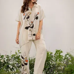 Kaftanize Printed Top With Trousers Co-Ord-picture-20
