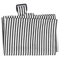Lulamom Striped Nursing Cover with Adjustable Strap - Black image 4