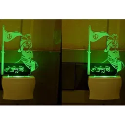 1ST TIME White & Transparent 2-Pcs 3D Illusion LED Plug Night Lamps-picture-41