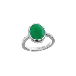 RRVGEM 7.25 KT Rashi Ratna Panna Stone Silver Plated Ring-picture-26