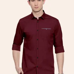 CB-COLEBROOK Spread Collar Cotton Casual Relaxed Fit Shirt-image-16
