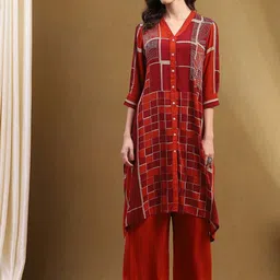 Biba Women Printed Kurta with Palazzos-picture-39