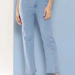 BAESD Girls Comfort High-Rise Stretchable Cotton Bootcut Jeans-picture-31