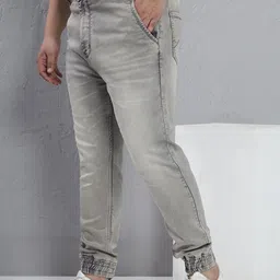 John Pride Men Regular Fit Mid-Rise Light Fade Stretchable Jeans image 5