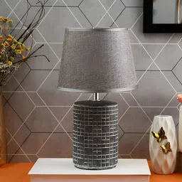 TAYHAA Black Ceramic Contemporary Frusturical Shaped Table Lamp image 2