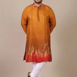 Amanush Men Dyed Thread Work Kurta-picture-13