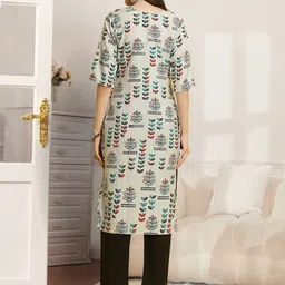 7Threads Women Ethnic Motifs Printed Regular Kurta with Trousers image 3