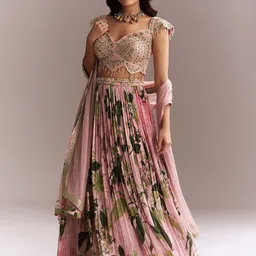 KALKI Fashion Embellished Sequinned Ready to Wear Lehenga & Blouse With Dupatta image 5
