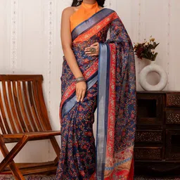 Mitera Ethnic Motifs Printed Saree-picture-11