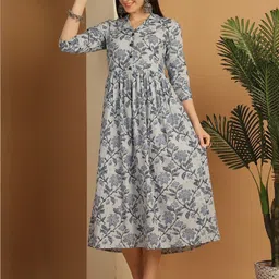 KALINI Floral Print A-Line Dress-picture-21