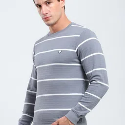 ARRAY Men Striped Printed Long Sleeves Pullover Sweatshirt image 5