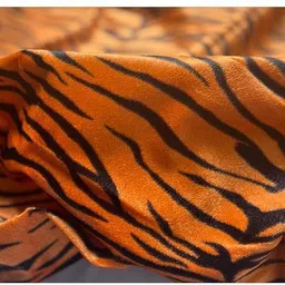 thixie Unstitched Velvet Fabric Tiger Cheeta Animal Skin Print Cloth for DIY Soft Toys image 2