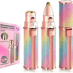 The P A25 2 in 1 Painless Eyebrow Rechargable Trimmer & Facial Hair Removel for Women Cordless Epilator-picture-24