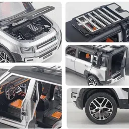 devarth Land Rover Defender 1:24 Scale Model Exclusive Alloy Metal car Pull Back image 4