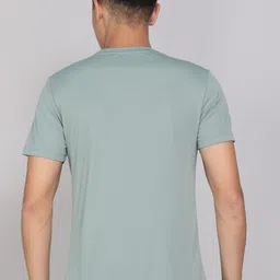 hrx by hrithik roshan Men Graphic Print Round Neck Polyester Light Green T-Shirt image 4