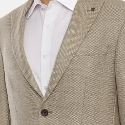 louis philippe Men Self Design Single Breasted Formal Blazer image 2