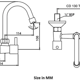 prestige Sink Mixer Kitchen Mixer Faucet image 4