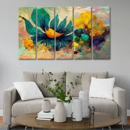 999store Multi Color Flower With Abstract Effect Art Multi Frame Modern Painting Art Panels-picture-29