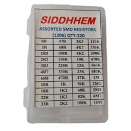 Assorted SMD Resistors Box 1206 SMD Package - 220 Pieces Set (5 Pieces Each Value)-picture-17